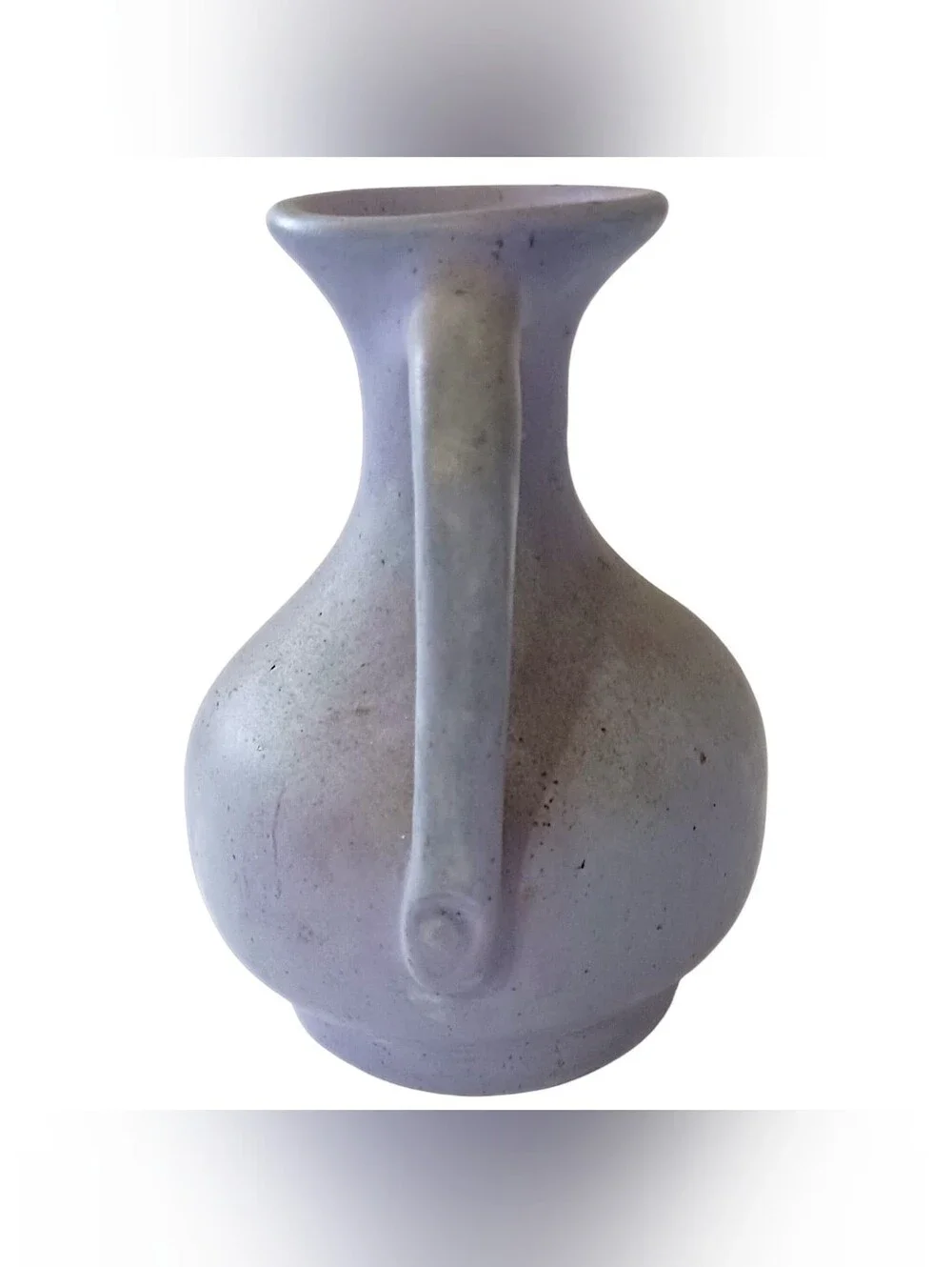 Vtg Studio Pottery Double Handle Vase Signed‎ Aurora Steig Wabi Sabi Arts Crafts